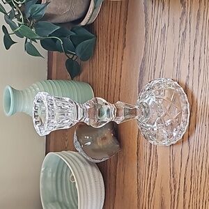 Mid-Century gorgeous crystal candlestick perfect condition